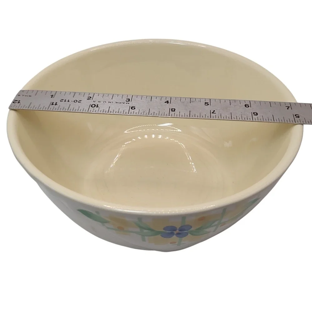 Vintage Pfaltzgraff Serving Bowl Summer Breeze Textured Basket‎ Weave SEE